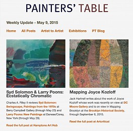 News: Painters' Table features Charles Riley review of Berry Campbell's Syd Solomon, May 10, 2015