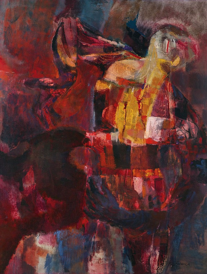 Syd Solomon, Bullfight, 1952
Oil on wood panel, 43 x 34 in. (109.2 x 86.4 cm)
© Estate of Syd Solomon
SOL-00044