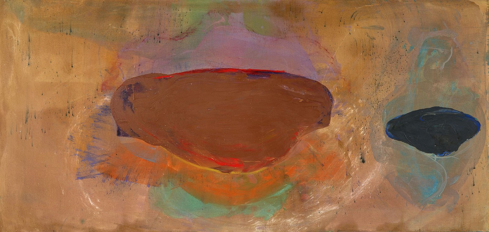 Stephen Mueller, False Retreat, 1979
Acrylic on canvas, 43 x 90 in. (109.2 x 228.6 cm)
MUE-00001