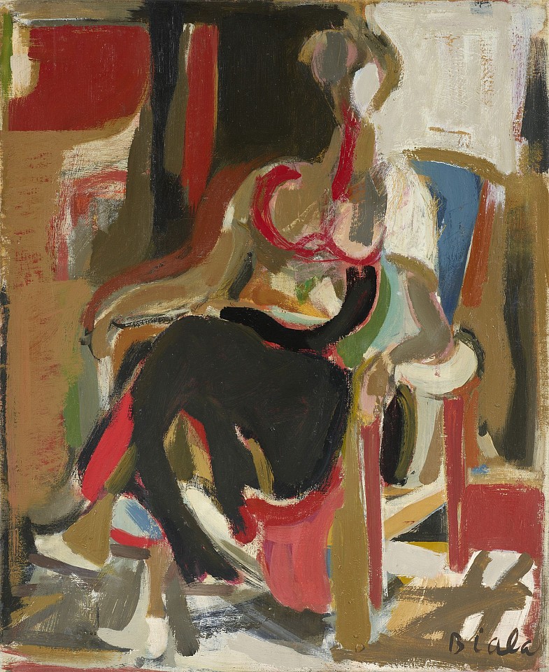 Janice Biala, Untitled Portrait, c. 1958
Oil on canvas, 24 x 19 1/2 in. (61 x 49.5 cm)
BIAL-00015