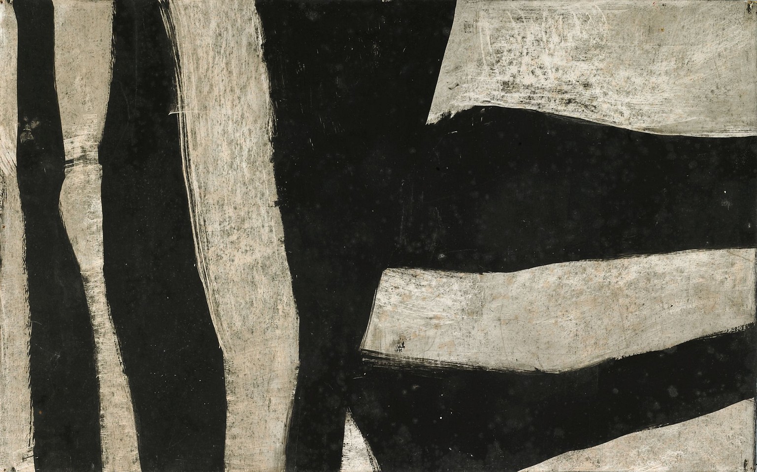 Charlotte Park, Untitled (Black and Gray) | SOLD, c. 1950
Gouache on paper, 8 3/4 x 14 in. (22.2 x 35.6 cm)
PAR-00007