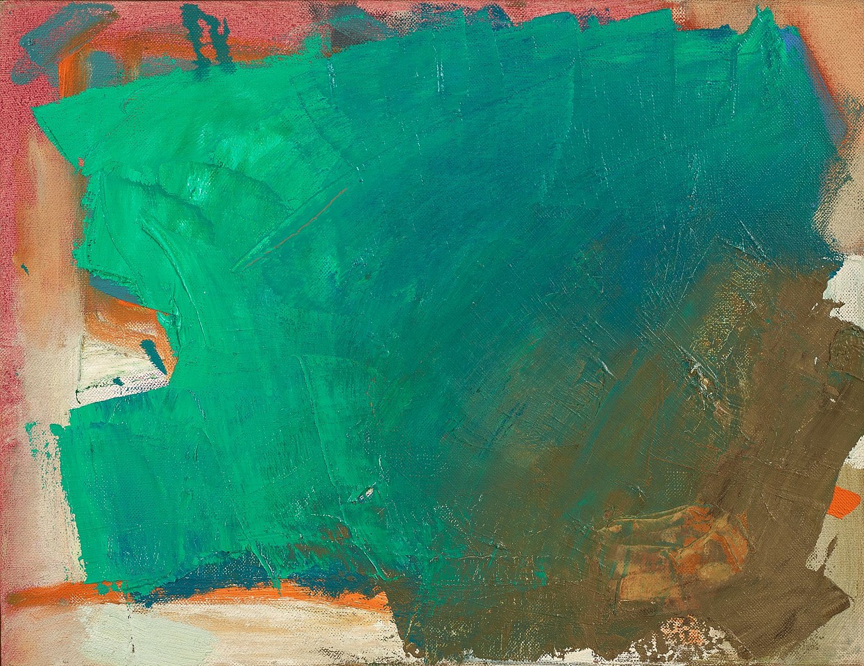 Yvonne Thomas, Interim | SOLD, 1962
Oil on canvas, 11 1/4 x 11 1/4 in. (28.6 x 28.6 cm)
THO-00048
