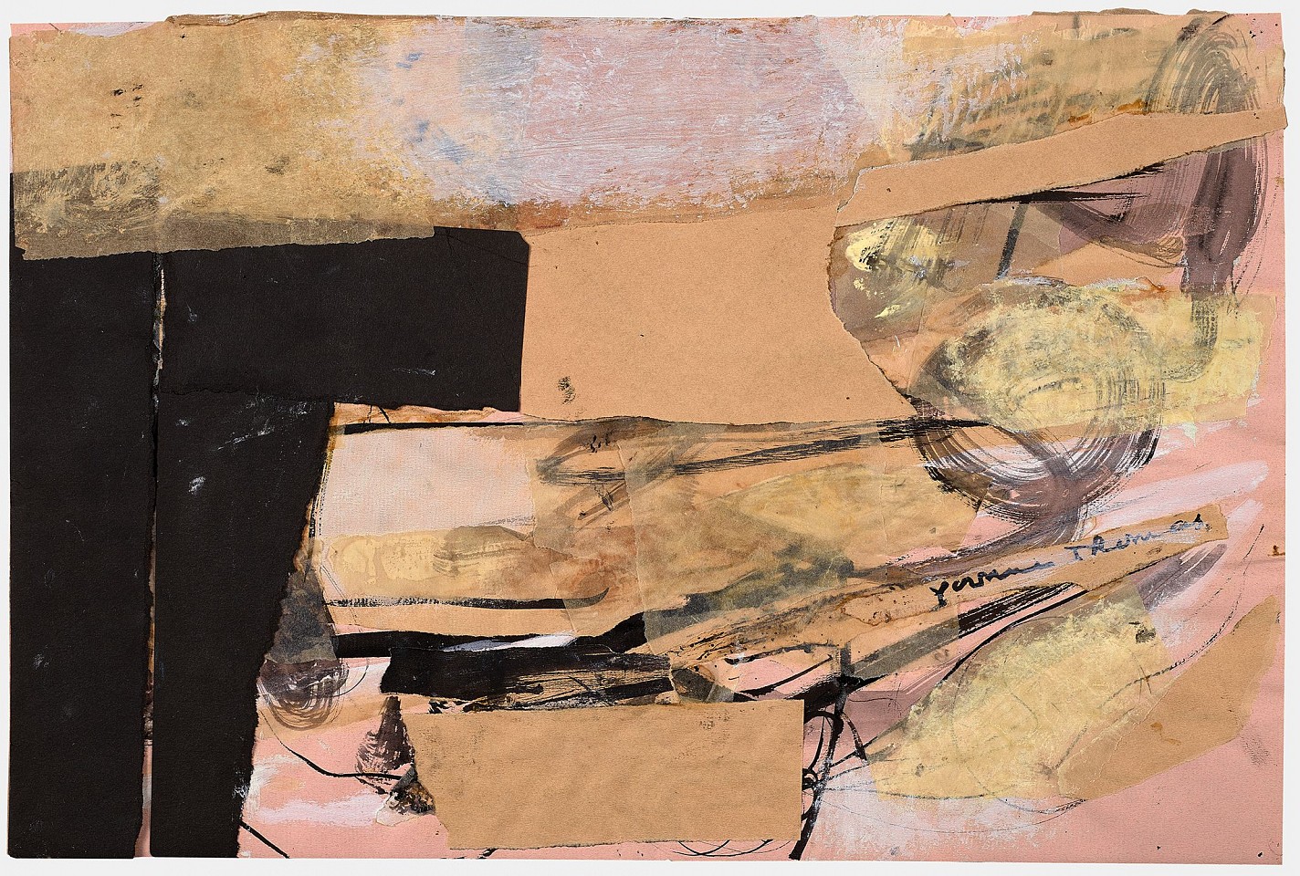 Yvonne Thomas, Pink and Black | SOLD, 1957
Collage, 11 3/4 x 17 3/4 in. (29.8 x 45.1 cm)
THO-00057