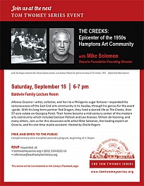 Syd Solomon News: Lecture with Mike Solomon | THE CREEKS: Epicenter of the 1950s Hamptons Art Community, September  4, 2018 - Berry Campbell