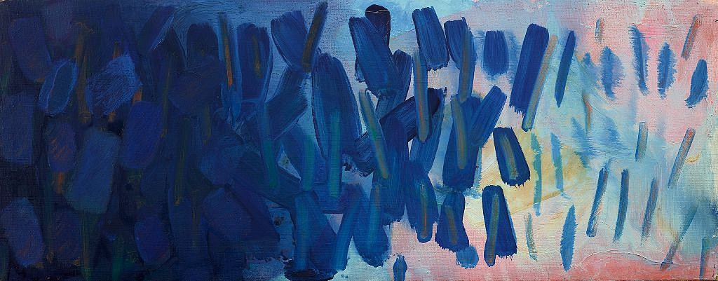 Yvonne Thomas, Untitled | SOLD, 1964
Oil on canvas, 13 1/2 x 34 1/8 in. (34.3 x 86.7 cm)
THO-00069