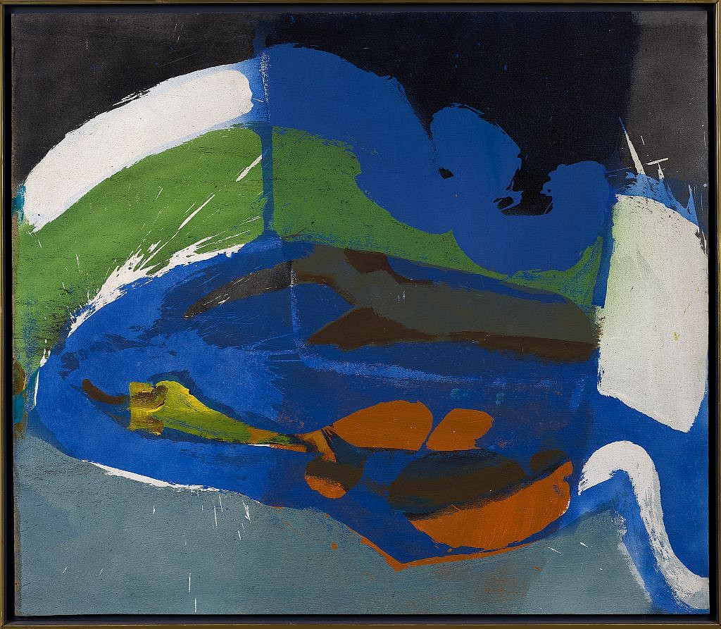 Syd Solomon, Horizon Harbor, c. 1978
Oil on linen, 42 x 48 in. (106.7 x 121.9 cm)
© Estate of Syd Solomon
SOL-00181