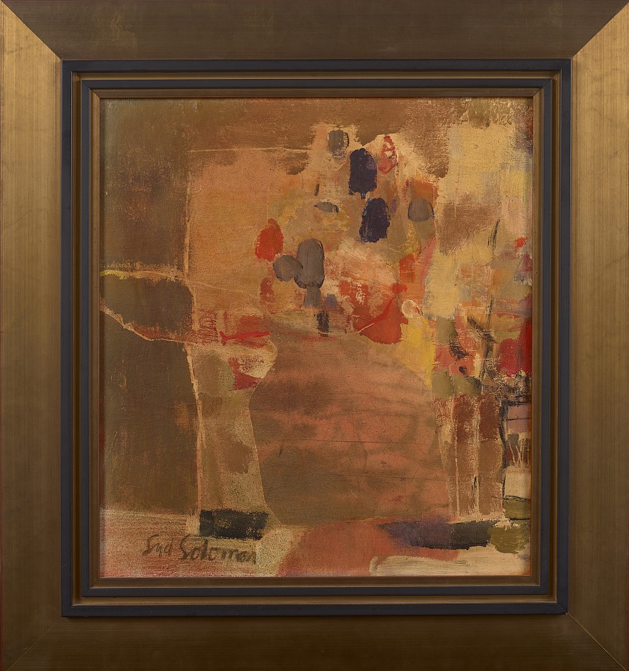 Syd Solomon, Compositae, 1958
Oil on panel, 18 x 20 1/2 in. (45.7 x 52.1 cm)
© Estate of Syd Solomon
SOL-00175