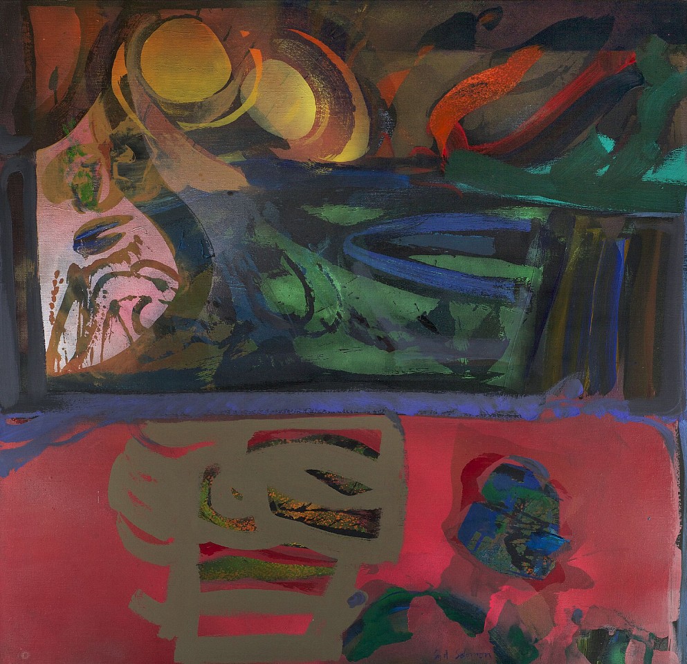 Syd Solomon, Touchwind, 1974
Acrylic and aerosol enamel on canvas, 56 x 54 in. (142.2 x 137.2 cm)
© Estate of Syd Solomon
SOL-00064