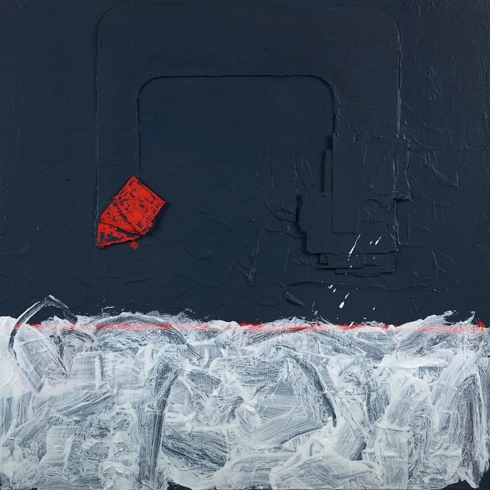 Frank Wimberley, Cudgel Falling, 2018
Oil stick, acrylic, collage on canvas, 50 x 50 in. (127 x 127 cm)
WIM-00048