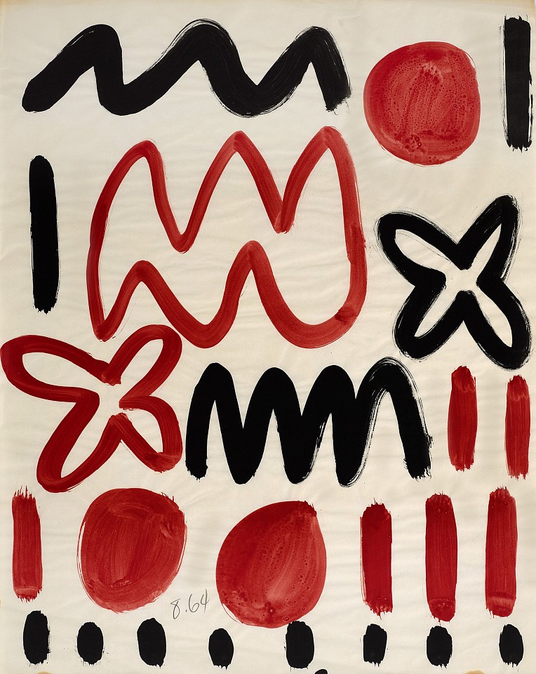 Raymond Hendler, Untitled, 1964
Acrylic on paper, 23 3/4 x 19 in. (60.3 x 48.3 cm)
HEN-00384