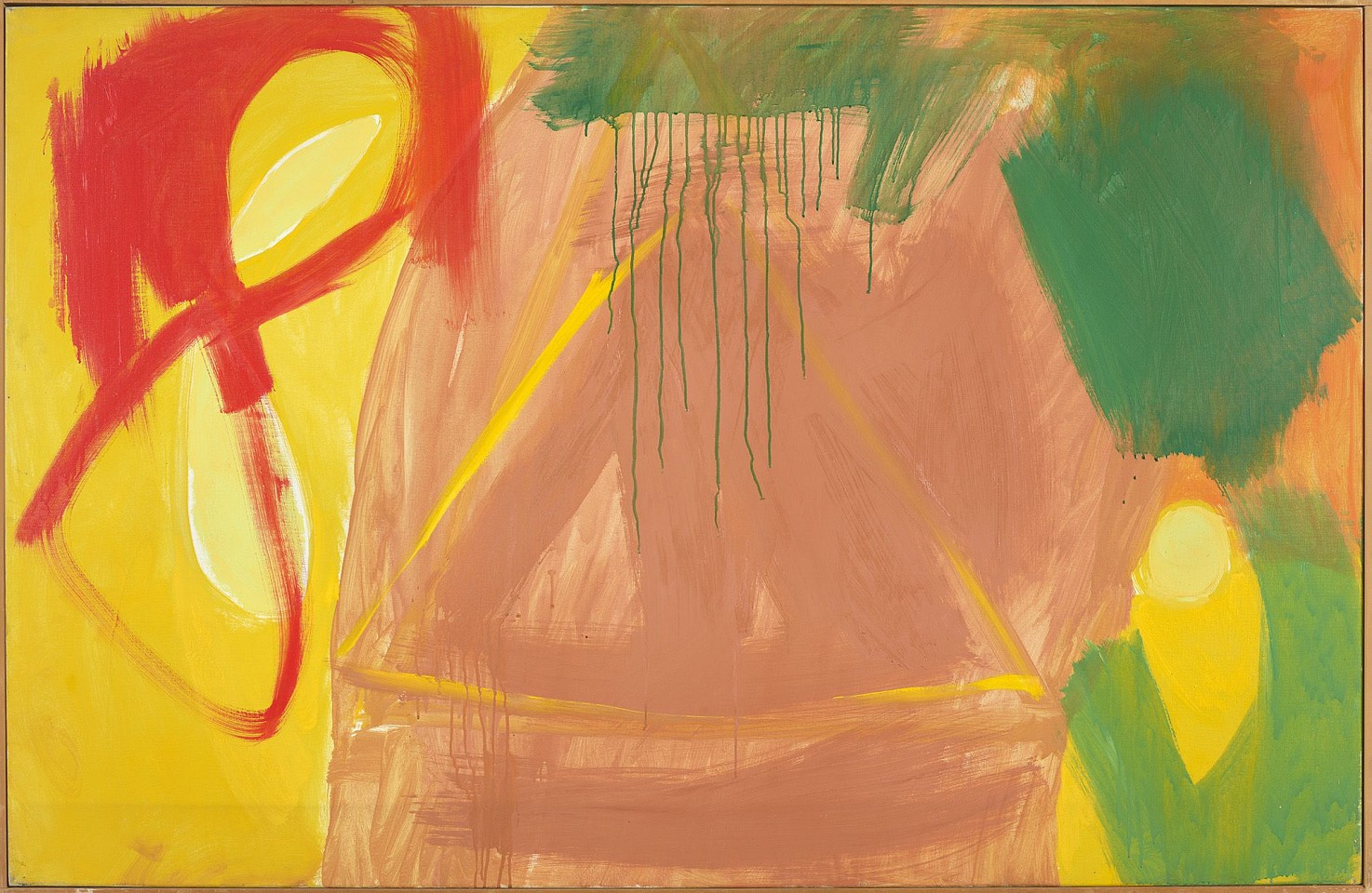 Ethel Schwabacher, Warm Rain IV, 1961
Oil on canvas, 39 x 60 in. (99.1 x 152.4 cm)
SCHW-00034