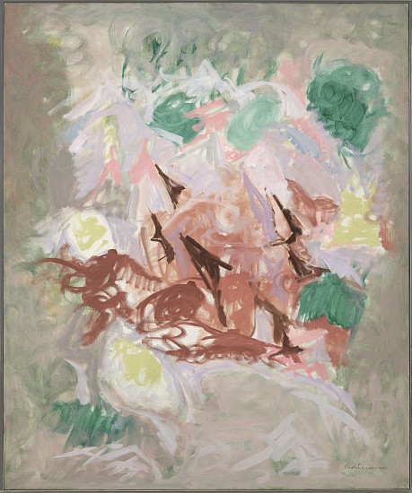 Ethel Schwabacher, Pelham IV: Rockgarden, 1957
Oil on linen, 60 x 50 in. (152.4 x 127 cm)
SCHW-00076