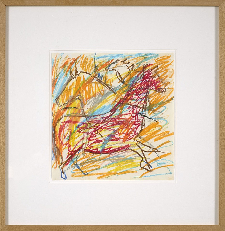 Elaine de Kooning, Untitled Cave Series | SOLD, c. 1984
Crayon on paper, 10 x 9 1/2 in. (25.4 x 24.1 cm)
EDEK-00026