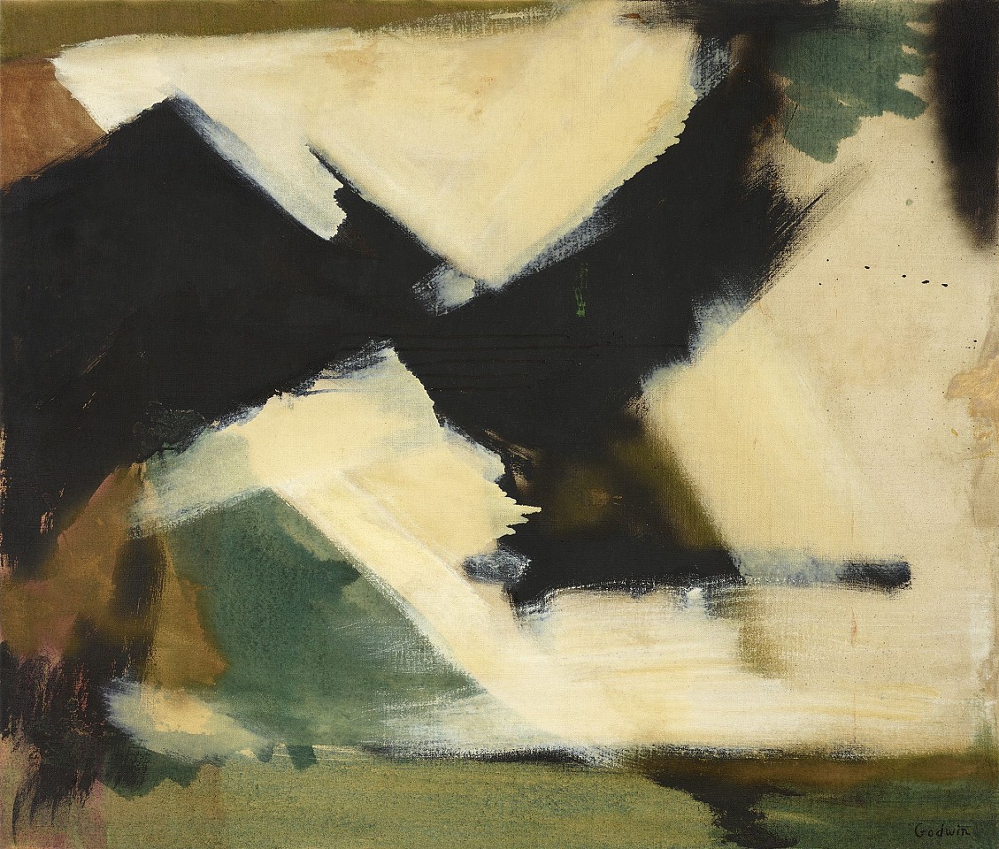 Judith Godwin, Song | SOLD, 1954
Oil on linen, 44 x 52 in. (111.8 x 132.1 cm)
GOD-00118