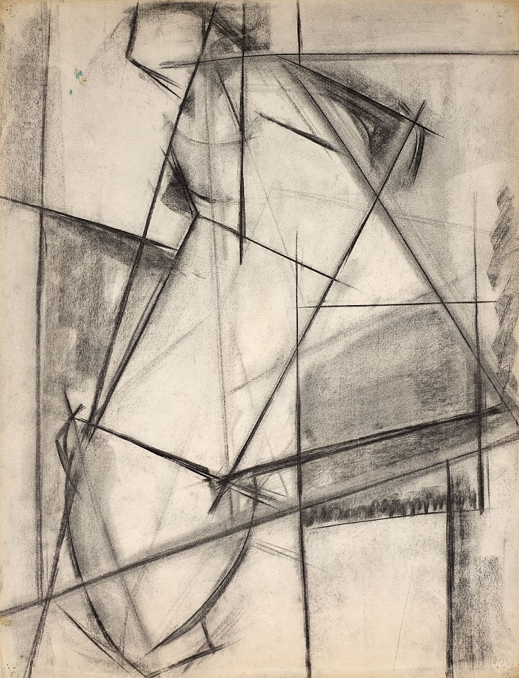 Judith Godwin, Hofmann School 1953 9 | SOLD, 1953
Charcoal on paper, 24 7/8 x 19 in. (63.2 x 48.3 cm)
GOD-00308