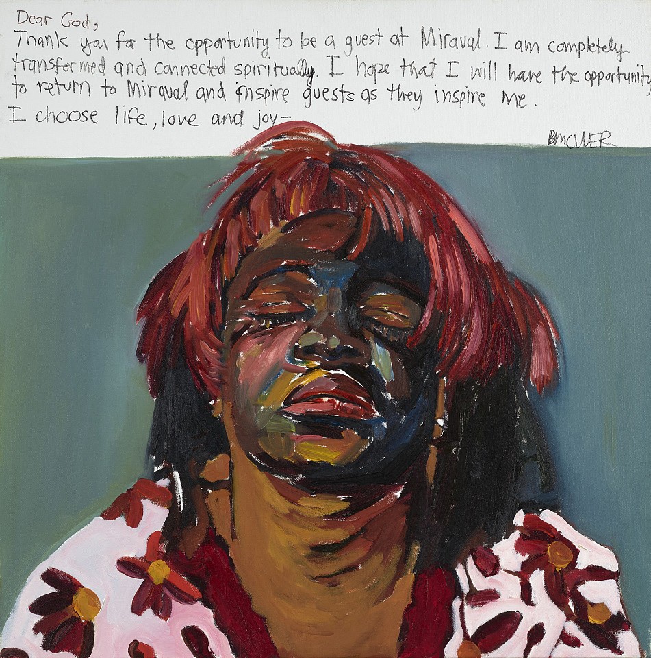 Beverly McIver, Dear God: Guest at Miraval, 2009
Oil on canvas, 30 x 30 in. (76.2 x 76.2 cm)
MCI-00059