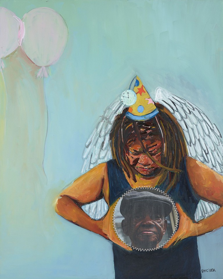 Beverly McIver, Beverly Holding Father, Cardrew, 2015
Oil and mixed media on canvas, 59 1/2 x 48 in. (151.1 x 121.9 cm)
MCI-00035