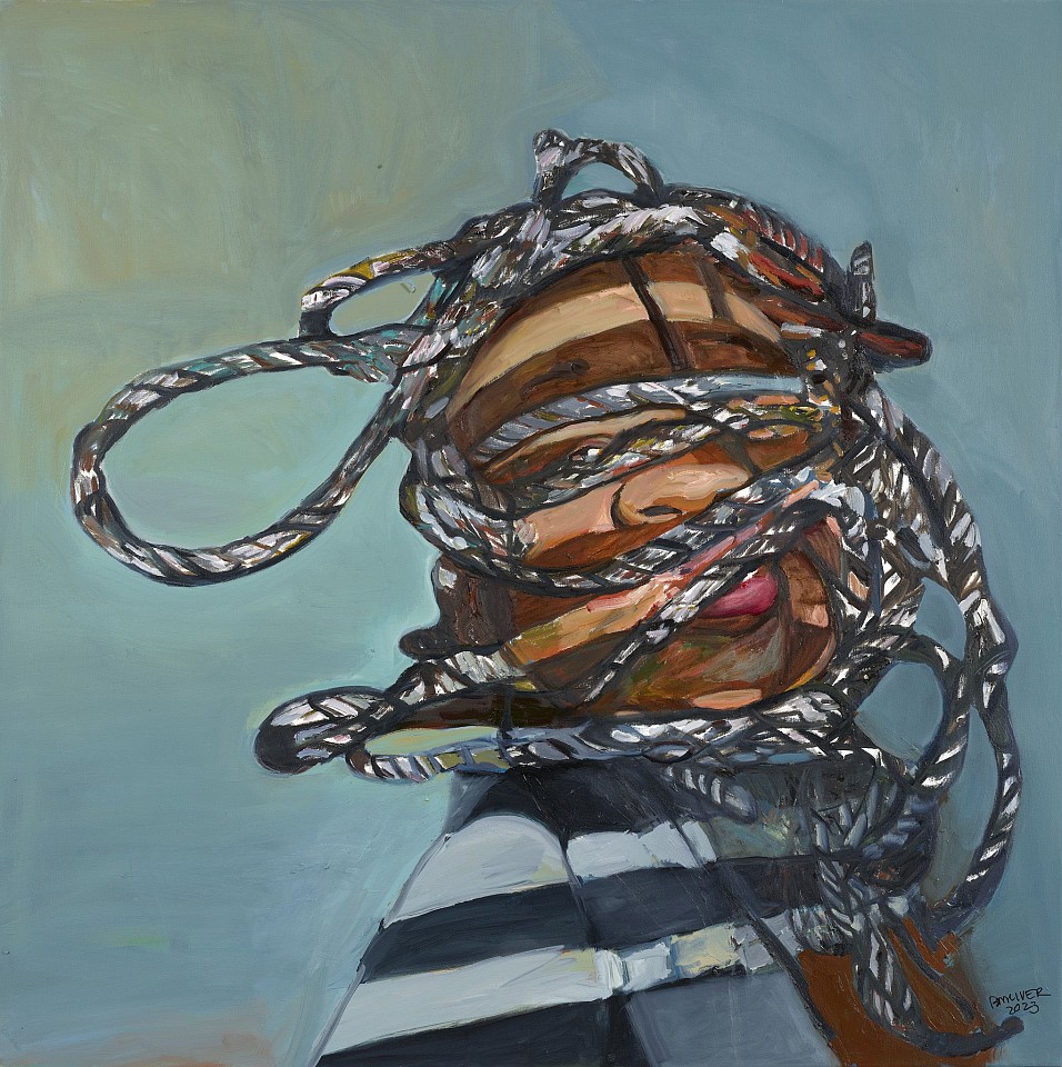 Beverly McIver, Untitled: Ropes, 2023
Oil on canvas, 48 x 48 in. (121.9 x 121.9 cm)
MCI-00023