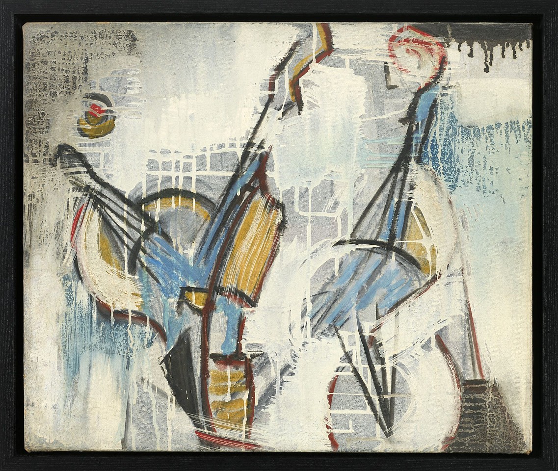 Judith Godwin, Fiddles | SOLD, c. 1954
Oil on linen, 20 x 24 in. (50.8 x 61 cm)
GOD-00146