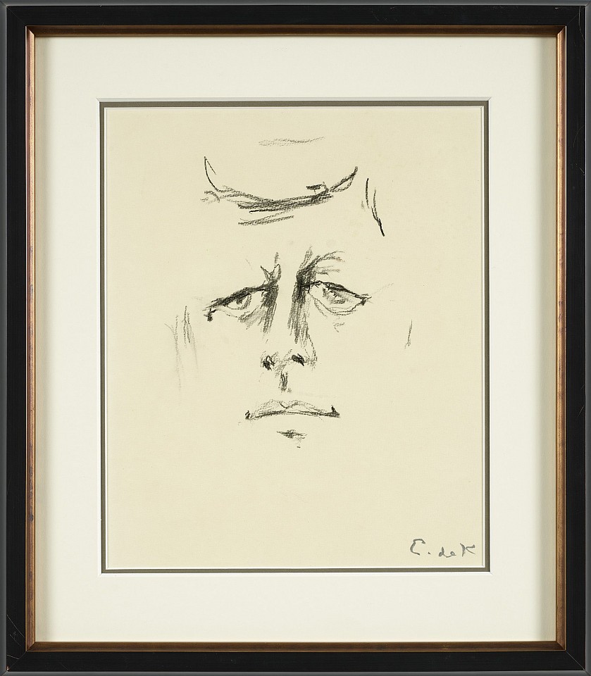 Elaine de Kooning, Untitled (JFK Study), 1962
Charcoal on paper, 16 1/2 x 13 in. (41.9 x 33 cm)
EDEK-00029