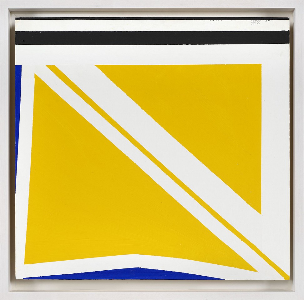Larry Zox, Yellow Diagonal, 1963
Collage on board, 14 1/4 x 15 in. (36.2 x 38.1 cm)
ZOX-00078