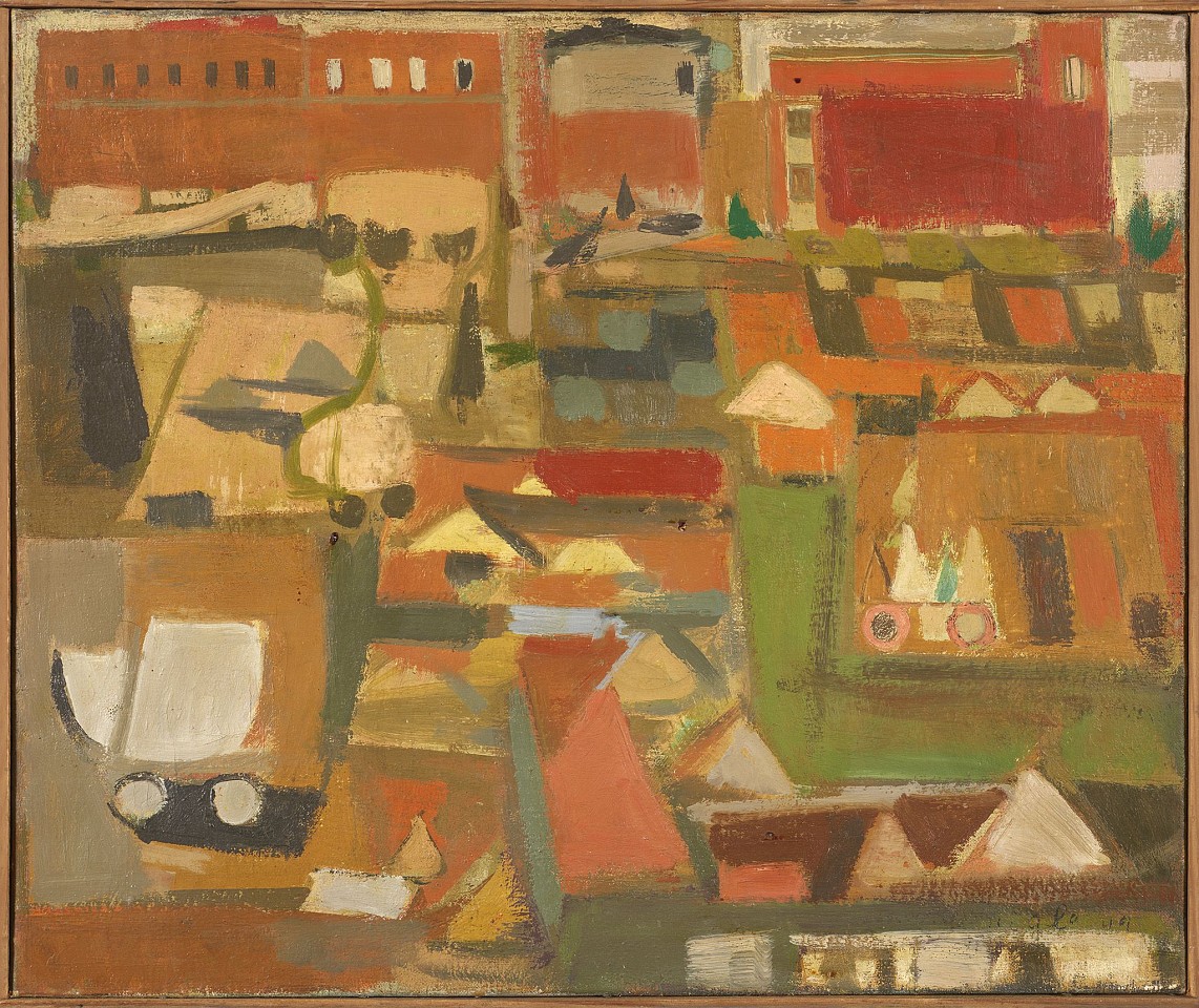 Janice Biala, Vue de la ville: Paris (65 Bd de Clichy), 1949
Oil on canvas, 18 x 22 in. (45.7 x 55.9 cm)
BIAL-00038