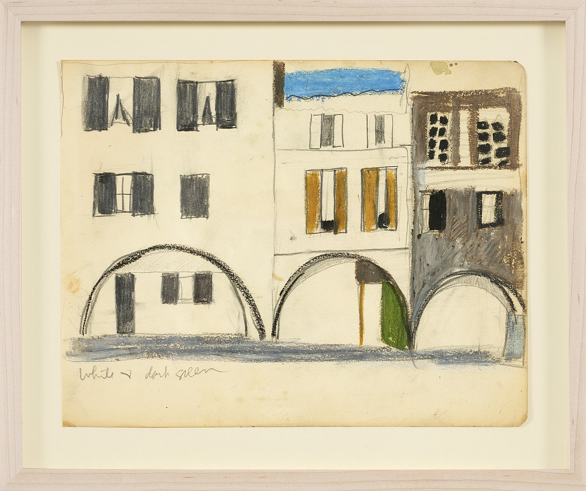 Janice Biala, Untitled (Venice façade), c.1982
Oil pastel and pencil on paper, 8 1/4 x 10 1/4 in. (21 x 26 cm)
BIAL-00066