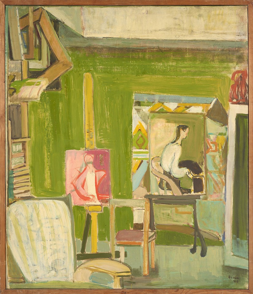 Janice Biala, The Studio | SOLD, 1946
Oil on canvas, 39 1/2 x 22 1/2 in. (100.3 x 57.1 cm)
BIAL-00034