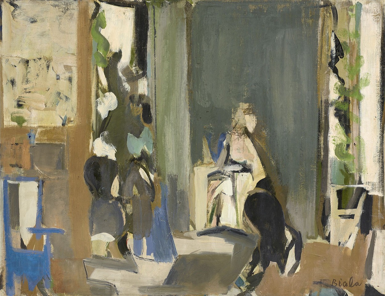 Janice Biala, Hermine á Peapack, 1957
Oil on canvas, 26 x 34 in. (66 x 86.4 cm)
BIAL-00012