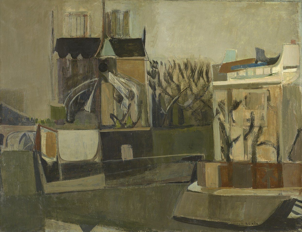 Janice Biala, Chevet de Notre Dame et e Ile St. Louis, 1949, 1949
Oil on canvas, 35 x 45 1/2 in. (88.9 x 115.6 cm)
BIAL-00050
