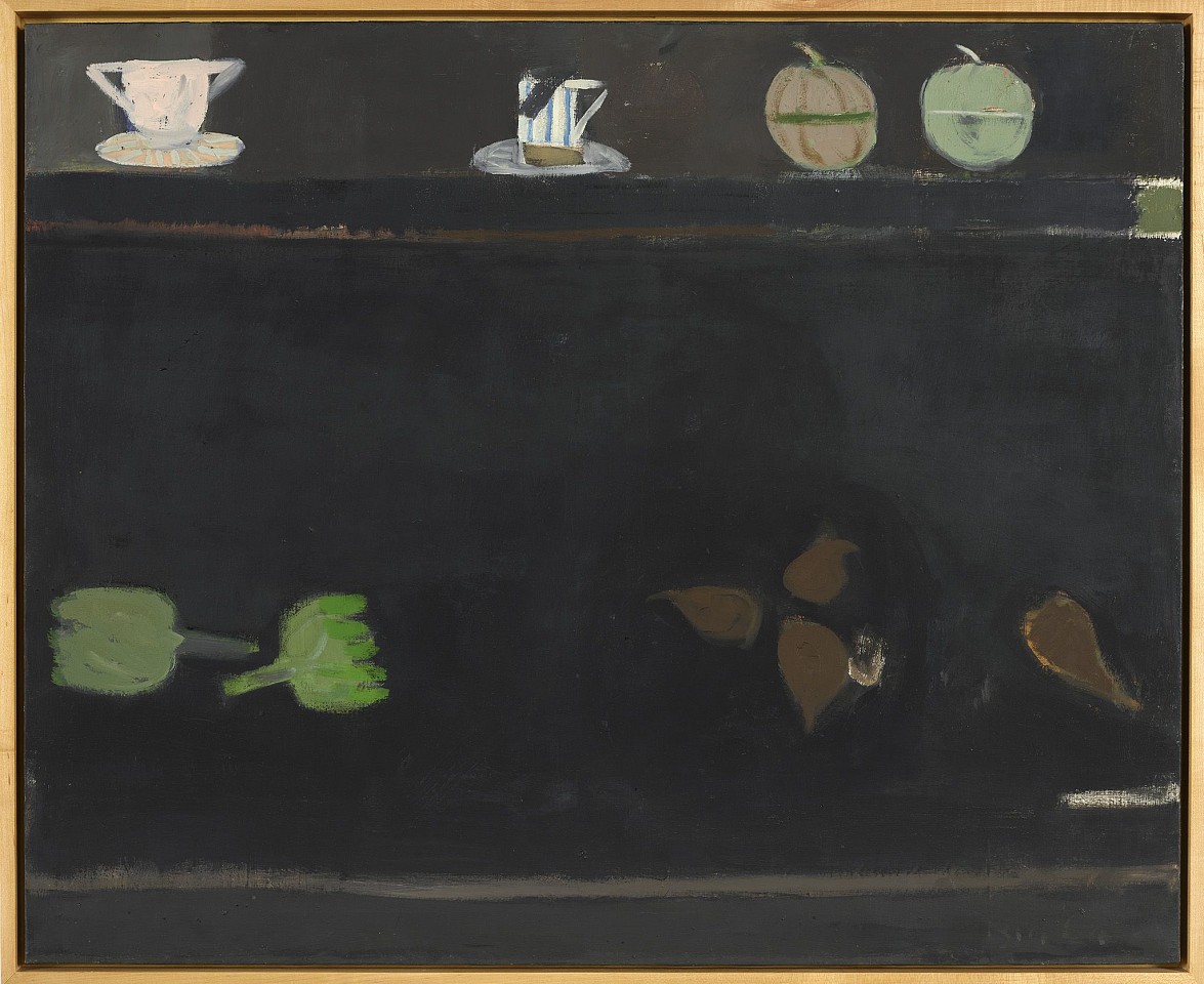 Janice Biala, Black Still Life with Artichokes, 1986
Oil on canvas, 32 x 39 3/8 in. (81.3 x 100 cm)
BIAL-00026